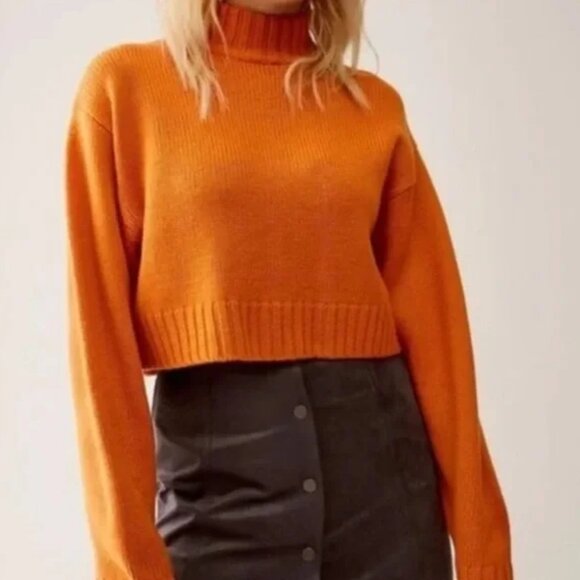 Aritzia Sweaters - Aritzia Wilfred Free Merino Wool Orange Sweater